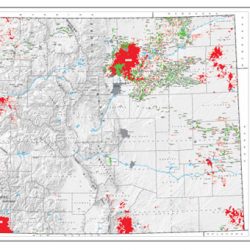 Shaded Relief Map: Colorado Oil & Gas-0