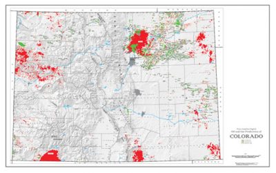 Shaded Relief Map: Colorado Oil & Gas-0